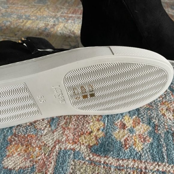 JCrew Faux-suede high top sneakers - Picture 3 of 5